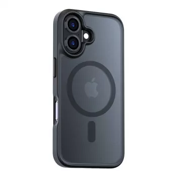 Magnetische Schutzhülle Torras Guardian Series für iPhone 16 — Schwarz