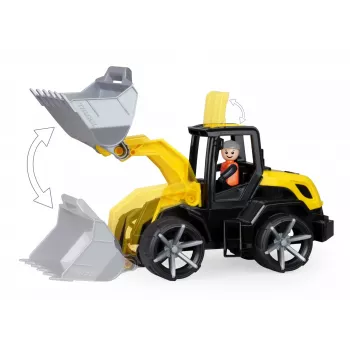 Spielzeug-Bulldozer Lena Truxx 2 Open Box 04512, Kunststoff-Baufahrzeug, Schiebespielzeug, kompakte Größe