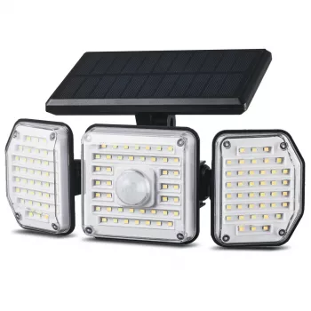 Maclean IP65 Solar-LED-Leuchte mit Bewegungs- und Dämmerungssensor IP65 4W 320lm 4000K Li-Ion 1200 mAh 3 Betriebsmodi Flutlicht Sicherheit Garten Eingangsbereich HQ