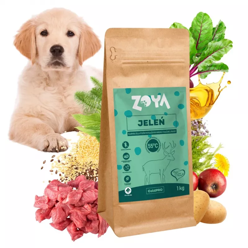 ZOYA ColdPRO Hirsch - Trockenfutter für Hunde - 1 kg