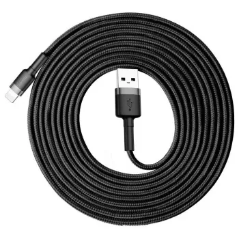 Baseus Cafule USB Lightning Kabel 2A 3m (Schwarz+Grau)
