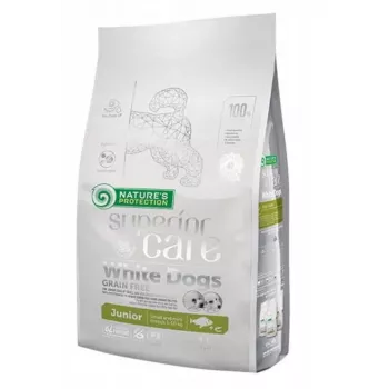 Trockenfutter für Hunde nature’s protection Superior Care White Dogs Grain Free Junior Small 1,5 kg — Fisch, Protein 26 %, Fett 15 %