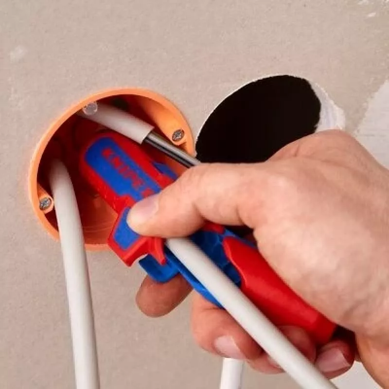 Abisolierwerkzeug Knipex ErgoStrip PV 16 95 03 für PV-Kabel, einstellbarer Anschlag, ergonomischer Griff