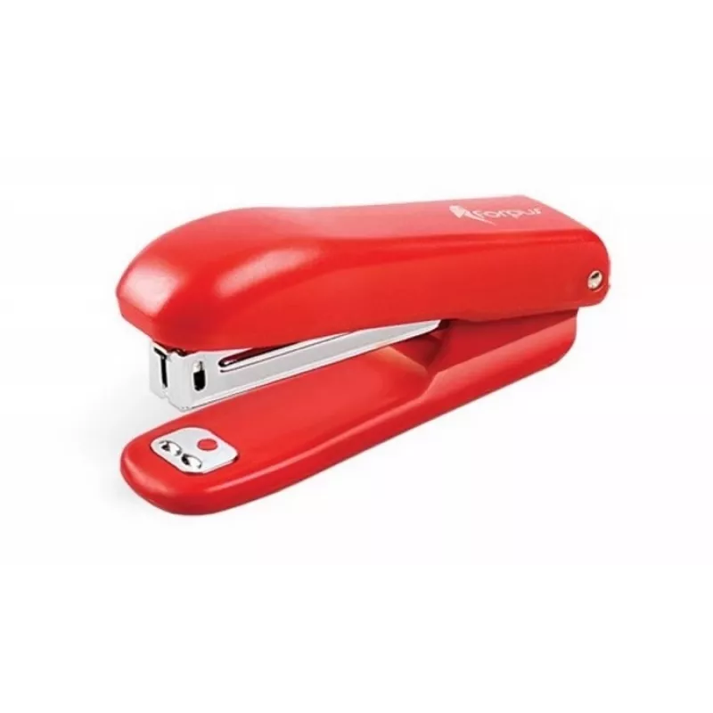 Heftgerät Forpus, rot, bis zu 12 Blatt, Heftklammern 10 1102-006