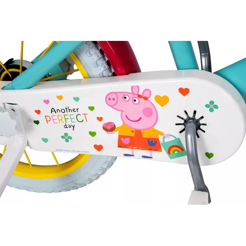 Kinderfahrrad Toimsa TOI1698 16 Zoll mit Peppa Pig-Grafiken, geeignet für Alter 3–6