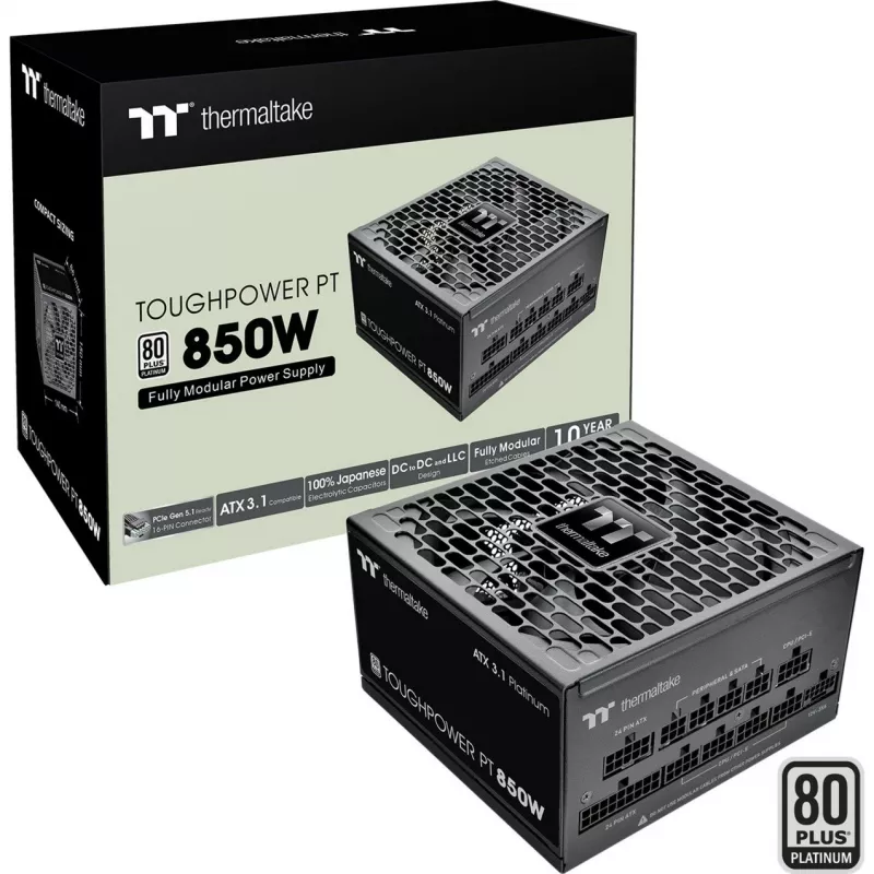 Netzteil Thermaltake Toughpower PT 850W 80 Plus Gold, Modell PS-TPP-0850FNFAPE-1