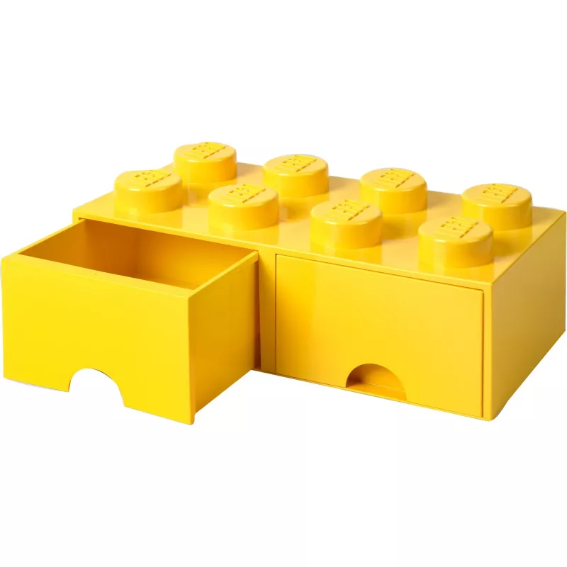 LEGO Aufbewahrungsschublade Stein 8 — gelb (Modell 40061732) Aufbewahrungsschublade für Steine und Kleinteile