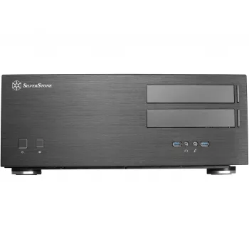 SilverStone Grandia GD08 - Desktop - SSI EEB - ohne Netzteil - Schwarz - USB/Audio