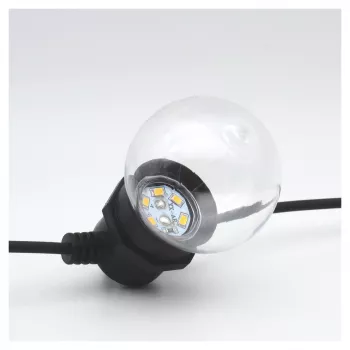 RealPower 463627 Lichterkette 10 m 24 Lampen LED