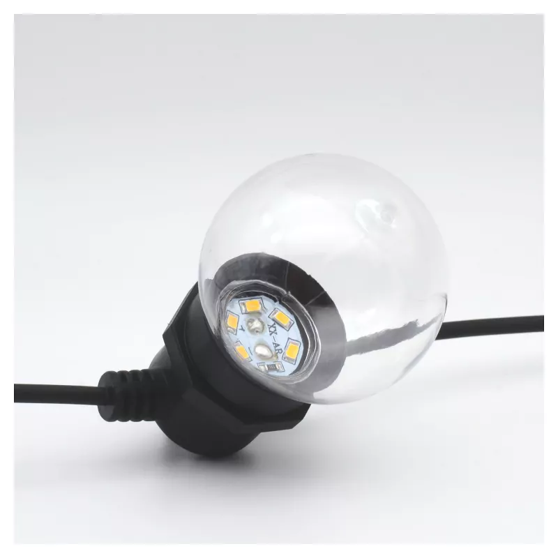 RealPower 463627 Lichterkette 10 m 24 Lampen LED