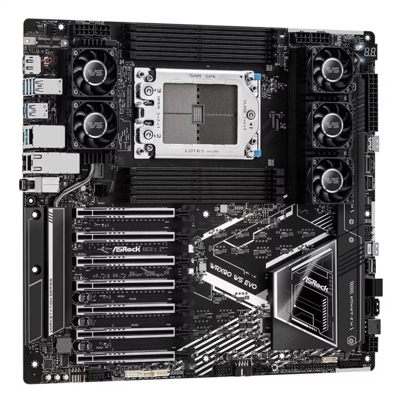 ASRock WRX90 WS EVO Mainboard AMD WRX90 Sockel sTR5 EEB