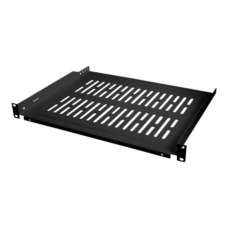 LogiLink Rack - Regal - Schwarz, RAL 9005 - 1U - 48,3 cm (19 Zoll)