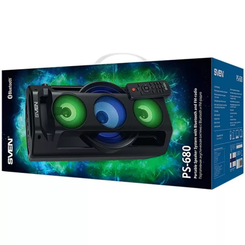 SVEN PS-680 Bluetooth-Lautsprecher 65W, FM, Karaoke