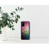 Handyhülle iKins für Samsung Galaxy S20+ — Wasserblumen-Design, schwarz