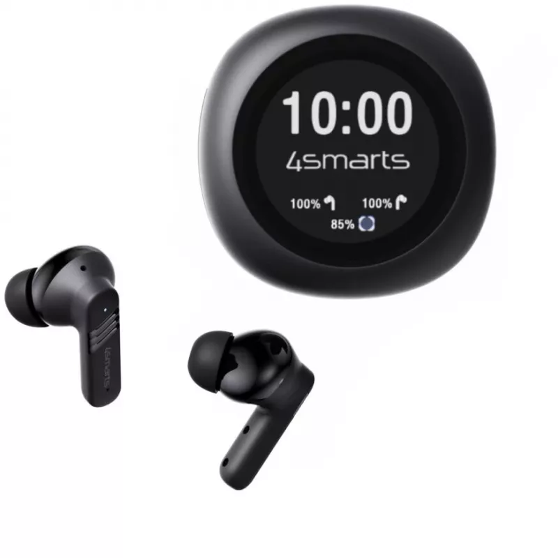 4smarts True Wireless In-Ear-Kopfhörer SkyBuds Screen Pro ANC - Kopfhörer - 20 KHz
