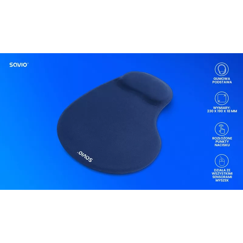 SAVIO MP-01NB Mauspad dunkelblau