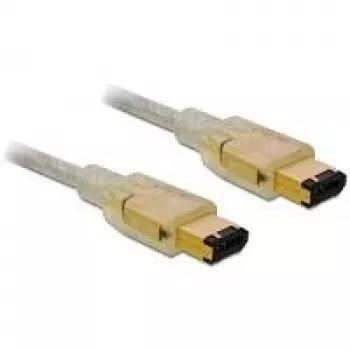 FireWire A/A Kabel DeLOCK 82574 2,0 m Grau