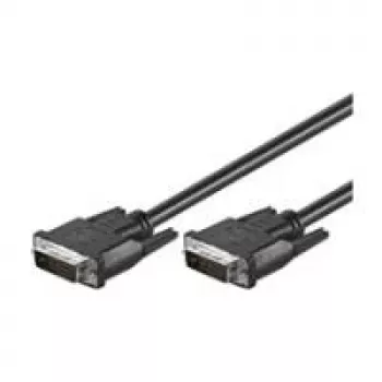 Wentronic Goobay DVI-D FullHD Kabel Dual Link, Schwarz, 2 m - DVI-D-Stecker Dual-Link (24+1-Pin) > DVI-D-Stecker Dual-Link (24+1-Pin) (50851)