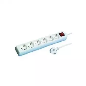 Überspannungsschutz REV 512360555 Weiß 6 AC-Steckdosen 250 V 1,4 m