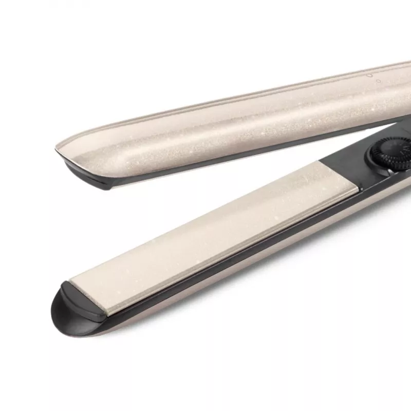 Glätteisen BABYLISS ST914PE — Keramik-/Titanplatten, 13 Heizstufen, 100–240 V, Beige/Kupfer