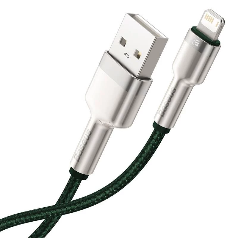 USB-A auf Lightning Kabel Baseus 1 m, grün