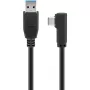 Goobay USB-C™ auf USB A 3.0 Kabel 90°, schwarz, 1,5 m – USB 3.0-Stecker (Typ A) > USB-C™-Stecker (66502)