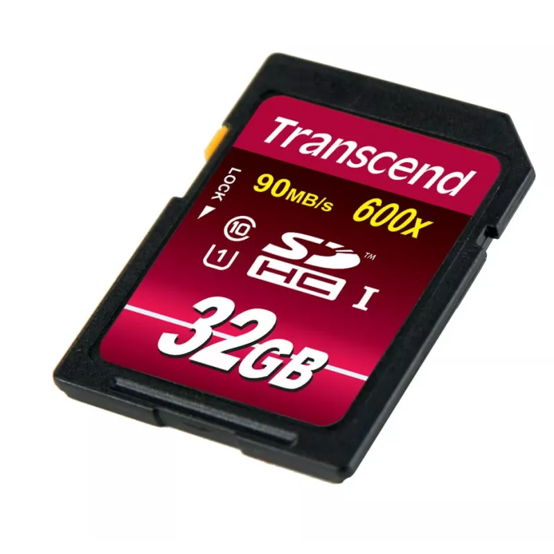 Flash-Speicher Transcend 32 GB SDHC UHS-I 600x TS32GSDHC10U1