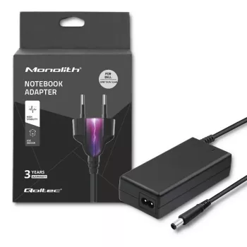 Qoltec 51519 (7,4 x 5,0 mm + Pin) 65 W 3,34 A 19,5 V AC-Ladegerät für Dell Notebooks