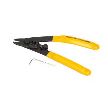 Glasfaser-Abisolierer Extralink CFS-3 für 2–3 mm, 0,9 mm und 0,125 mm Fasern, schwarz/gelb