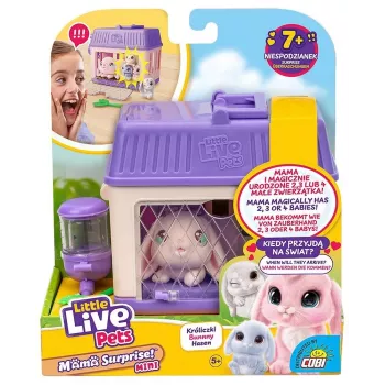 Interaktives Spielzeug Cobi Little Live Pets Mama Surprise Mini Bunny MO-26625, kleine interaktive Figur