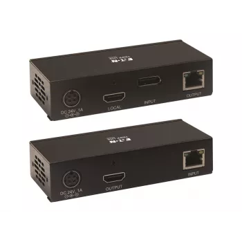 Eaton Tripp Lite Series DisplayPort-zu-HDMI über Cat6 Extender-Kit mit KVM-Unterstützung, 4K 60Hz, 4:4:4, USB, PoC, HDCP 2.2, bis zu 70 m, TAA - Erweiterung für Video/Audio, HDMI, Di