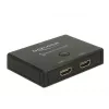DeLock HDMI 2 - 1 Switch bidirektional 4K 60 Hz - Video/Audio-Switch - 2 x HDMI - Desktop
