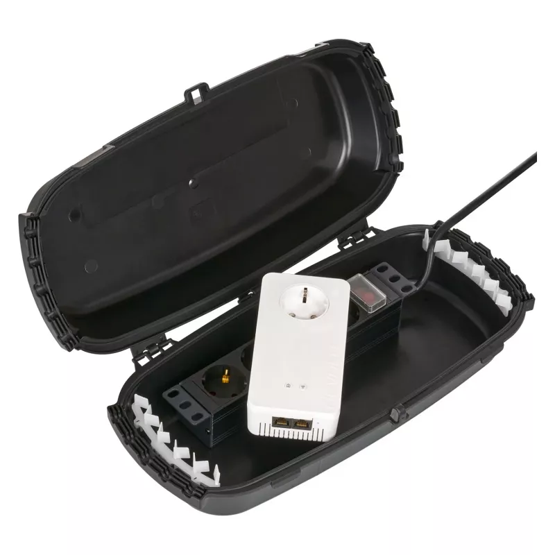 Outdoor-Box IP54 klappbar schwarz 32x22x13cm