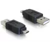 Adapter USB Micro-B-Stecker auf USB 2.0 A-Stecker DeLOCK 65036 Schwarz