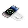 Belkin WIZ021VFWH - 2-in-1 kabelloses Ladepad mit Qi2-Technologie 15 W, Weiß
