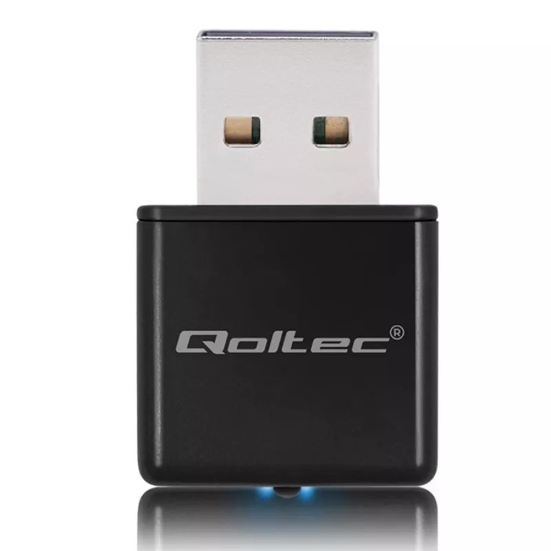 Wi‑Fi-USB-Adapter QOLTEC NANO 56986 — Mini-N, USB 2.0, 802.11n
