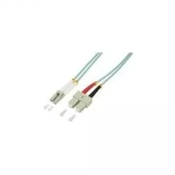 Logilink - Patchkabel - LC Multimode (M) - SC Multimode (M) - 5 m - Glasfaser - 50/125 Mikrometer - OM3 - halogenfrei - aquamarin (1P3LS05)