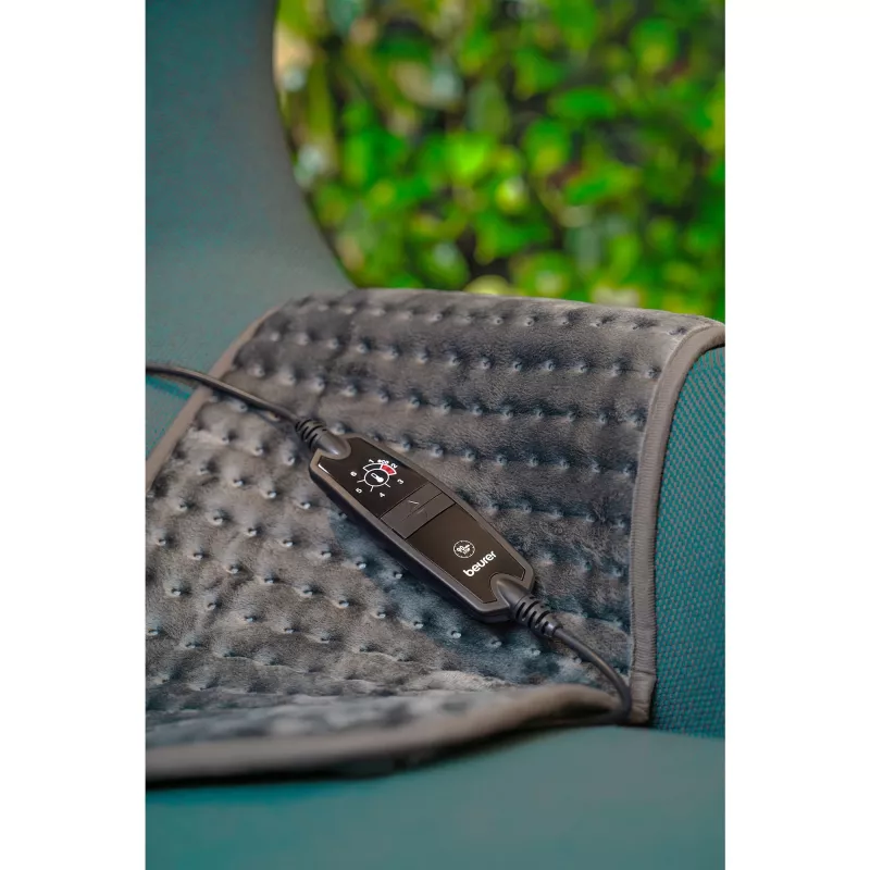 Beurer HK 123 XXL Cosy Grey Green Planet Heizkissen 60x30cm 6 Stufen automatische Abschaltung