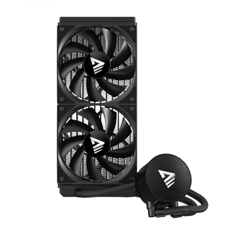Flüssigkeitskühlungsset SAVIO NOX 240 mm – 240-mm-Radiator, 2×120-mm-Lüfter, Aluminiumradiator, Kupferbodenplatte, unterstützt LGA 2011/2011-v3/2066/1200/115x/775