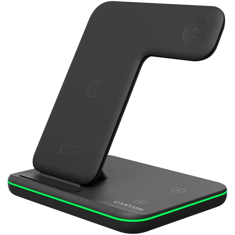 Canyon Wireless Charger Dock 3in1 QI für Apple 15W schwarz Einzelhandel