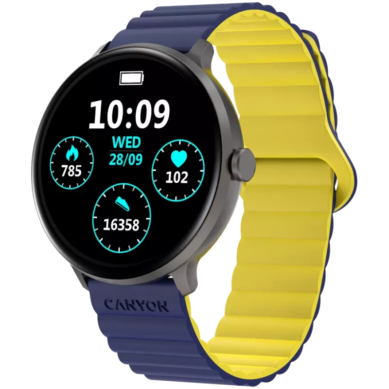 Canyon SW-69 - Jacky - Smartwatch - BT - Farbe. LTPS-Display 1.3 - wasserdicht. IP68 - 25 Sportarten