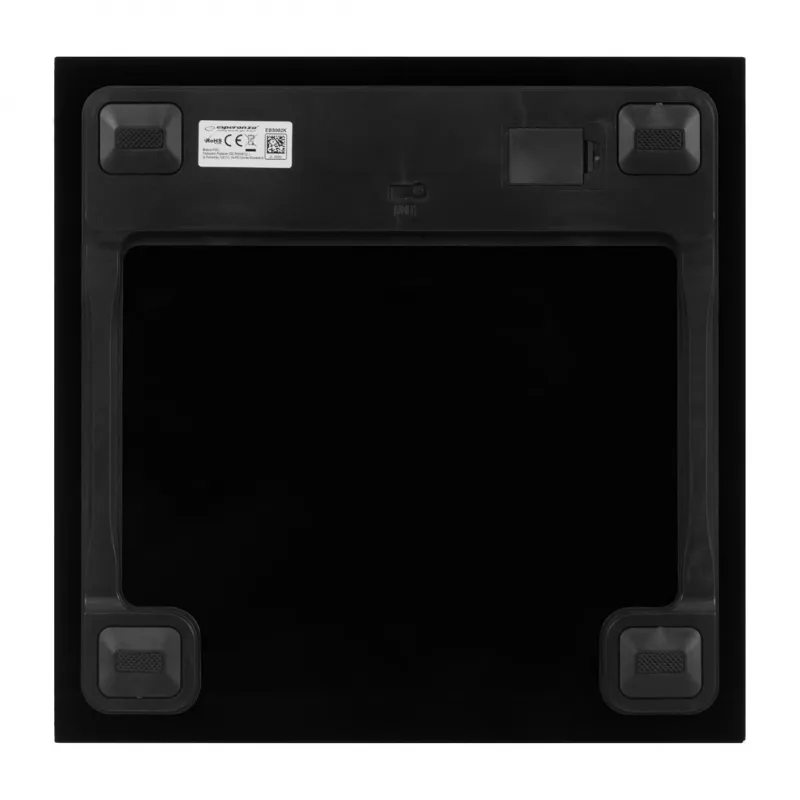 Esperanza EBS002K Personenwaage Elektronische Personenwaage Quadratisch Schwarz
