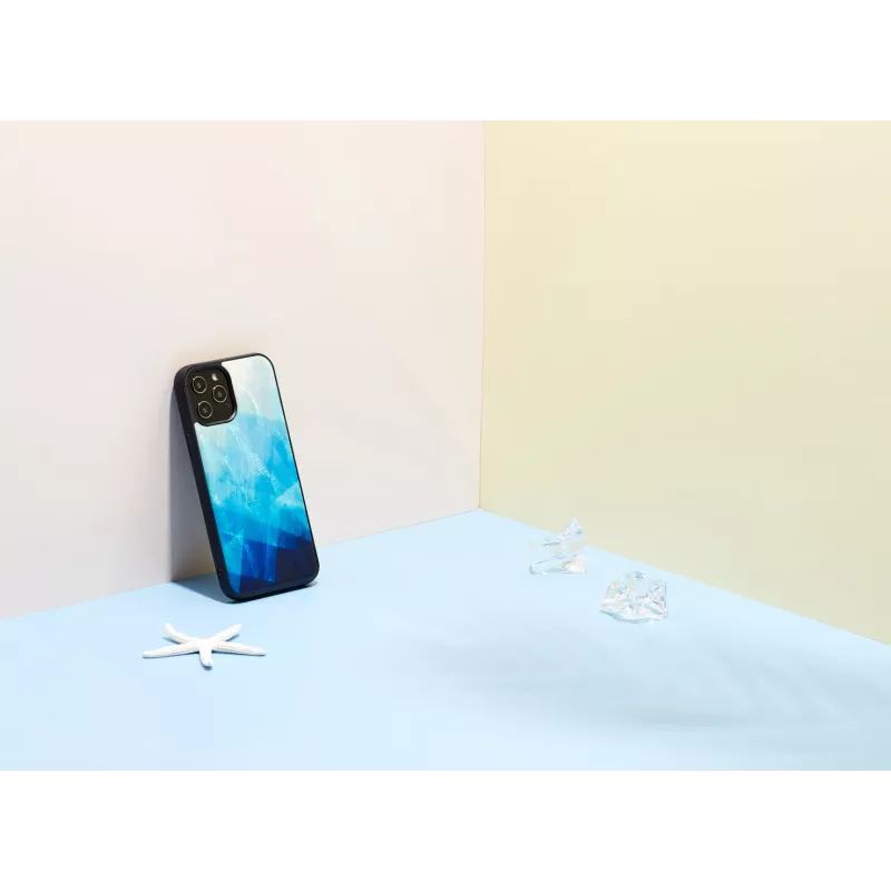 Schutzhülle iKins für Apple iPhone 12 Pro Max — blue lake schwarz
