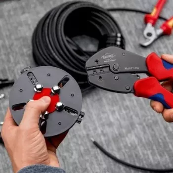 Crimpwerkzeug Knipex 97 33 03 MultiCrimp für PV-Steckverbinder MC4 und MC4 EVO2