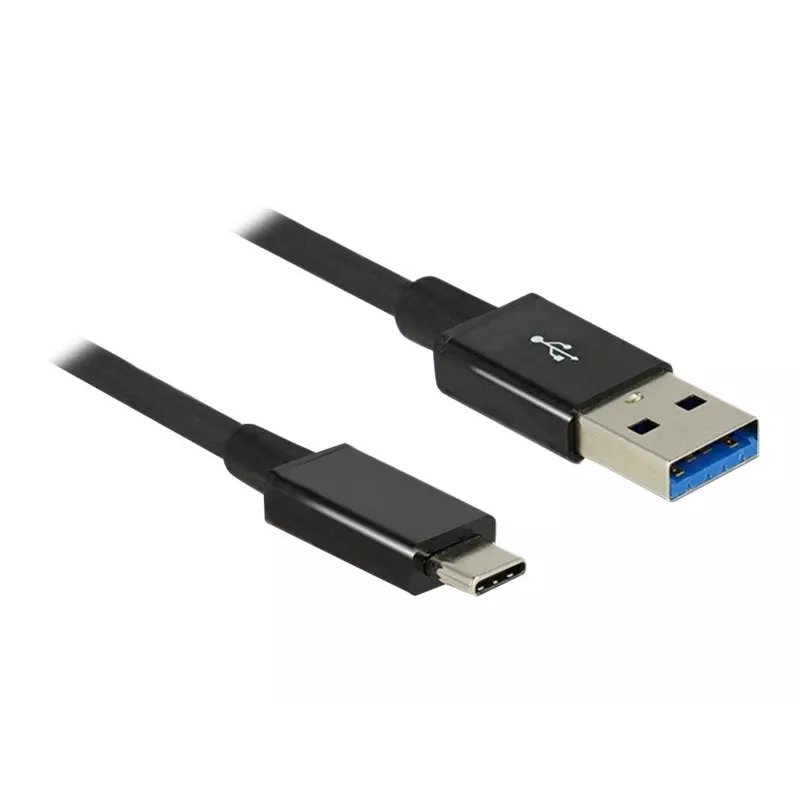 DeLOCK Premium - USB-Kabel - 24-Pin-USB-Typ-C (M) - auf - 9-Pin-USB-Typ-A (M) - 1,0 m (USB 3.1 Gen2) - Schwarz (83983)