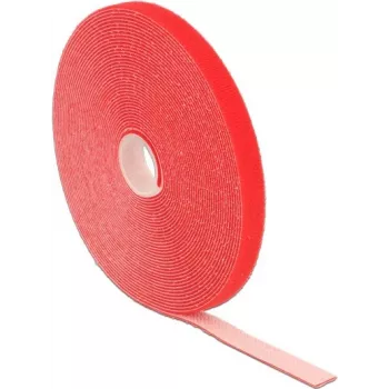 Klettverschluss DeLOCK 18720 Rot 13 mm 10 m