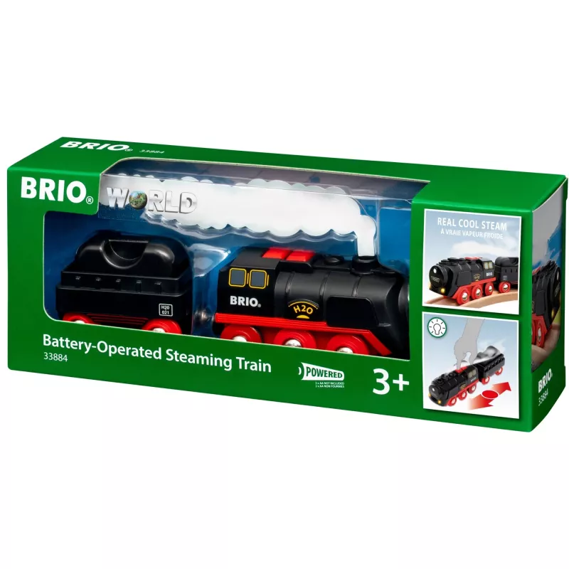 Brio batteriebetriebene Dampflokomotive mit Wassertank, ab 3 Jahren