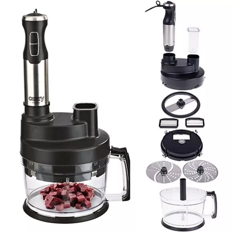 Camry | CR 4623 | 1600 W | Stabmixer | Handmixer | Variable Geschwindigkeitsstufen | Turbomodus | Zerkleinerer | Eiszerkleinerung | Schwarz