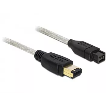 FireWire-Kabel DeLOCK 82595 1 m Grau Stecker/Stecker