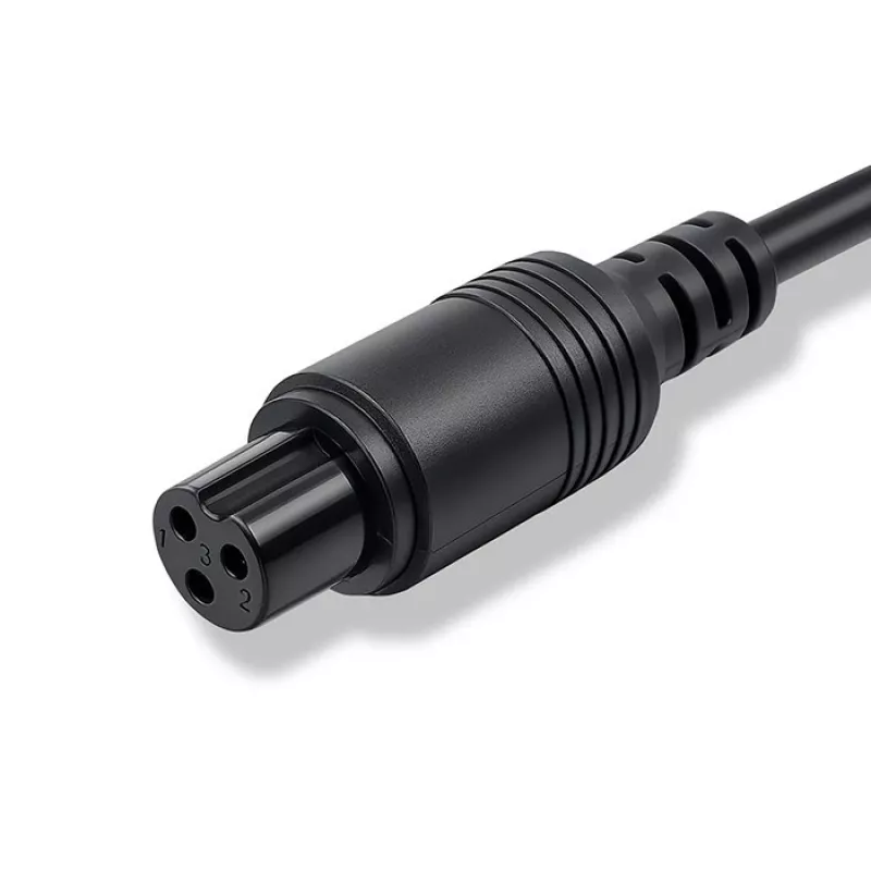 E-Bike-Ladegerät QOLTEC 36V–42V 2A mit GX12 3-Pin-Stecker